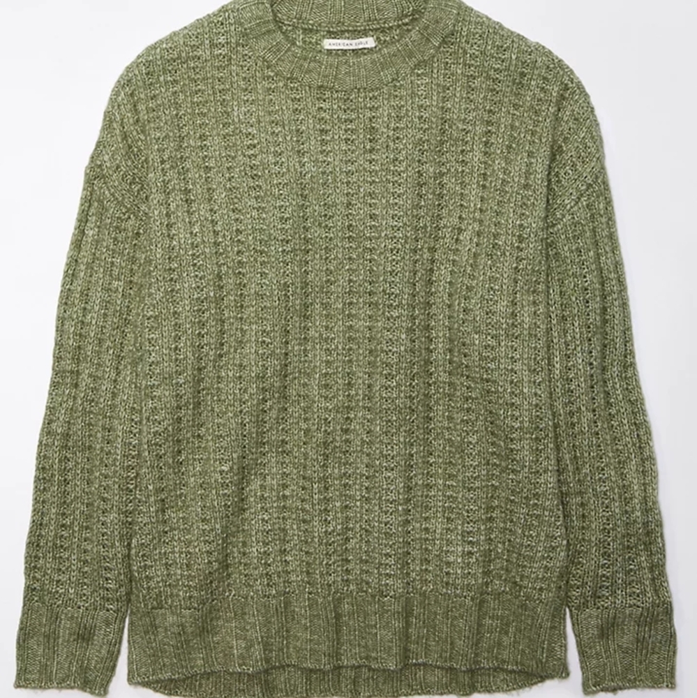 AE Whoa So Cozy Waffle Sweater XXL